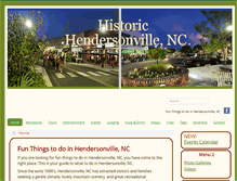 Tablet Screenshot of hendersonvillencvisitors.com